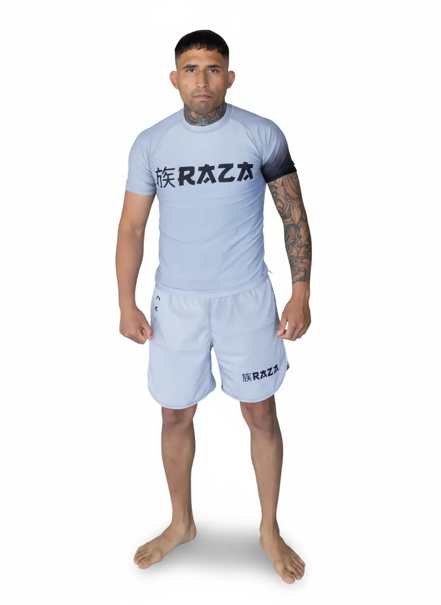 Rashguard Blanco Raza – Camiseta de Compresión para Jiu-Jitsu